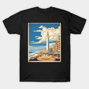 Mar del Plata Argentina Vintage Tourism Poster T-Shirt